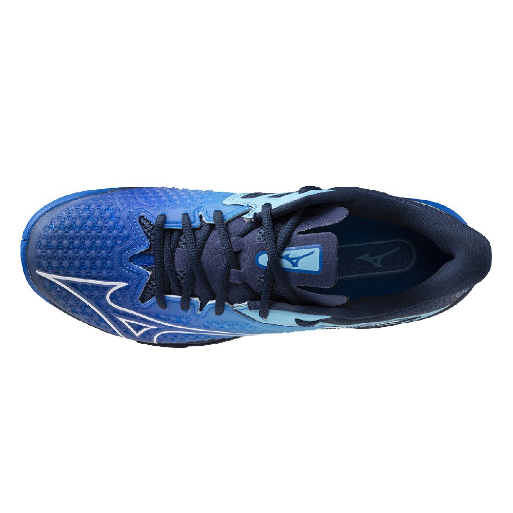 Mizuno Wave Exceed Tour 6 Cushioning Low Top Tennis Shoes Unisex Blue