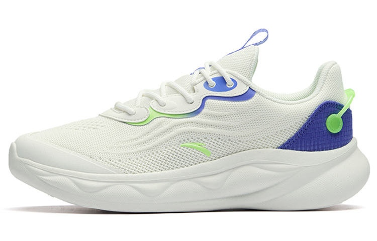 Anta Running Collection Breathable Lightweight Low-Top Running Shoes Men's White Purple
