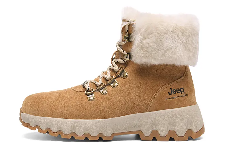Jeep Crew Snow Boots Unisex Sand