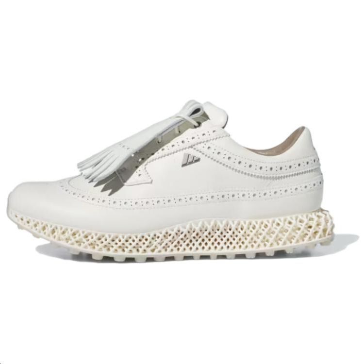 Adidas MC87 4D Adicross Cushioned Slip-Resistant Abrasion-Resistant Golf Shoes Unisex Beige