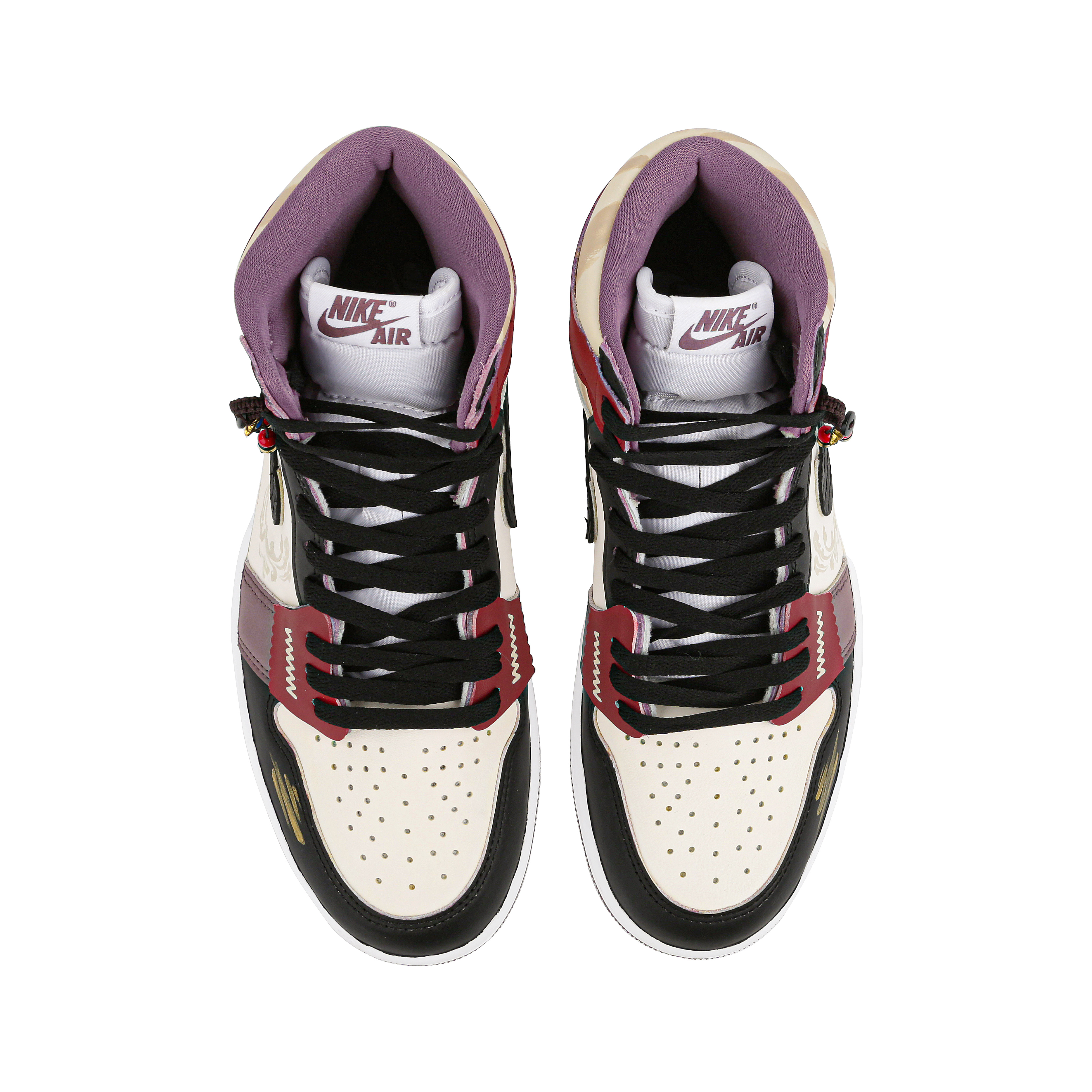 Jordan Air Jordan 1 High-Top Vintage Blue Instrument Shoes GS Black Red купить в интернет-магазине Yoocart с быстрой доставкой по России.