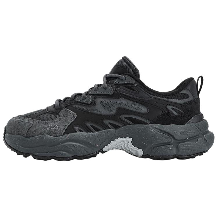 FILA Fern Anti Slip Wear Resistant Low Top Casual Shoes Men's Black