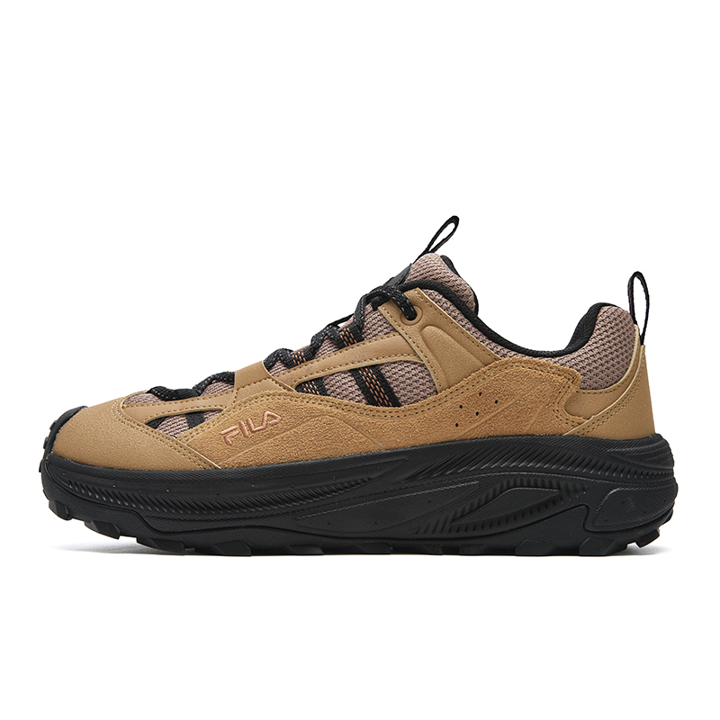 FILA Cushioning, Abrasion Resistant, Breathable, Lightweight Low top Casual Shoes Men's Yellow Brown