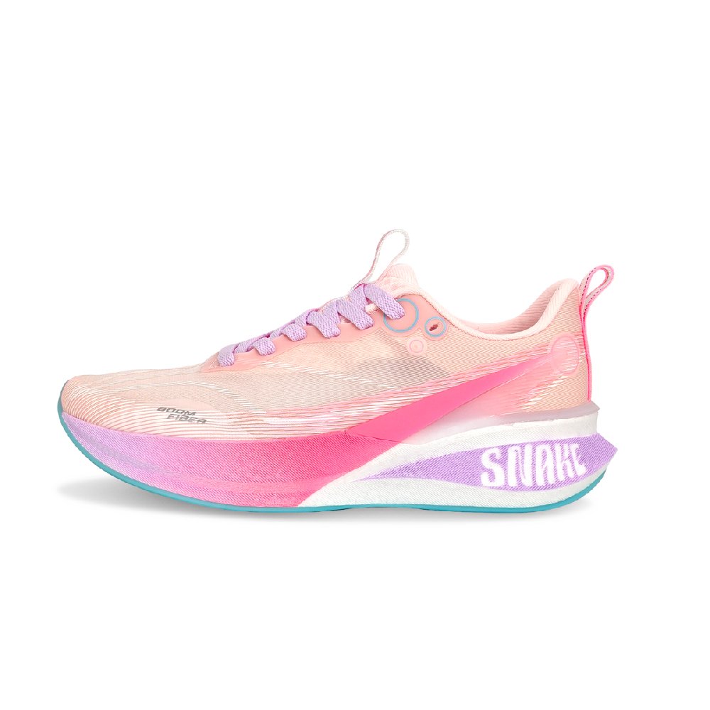 LiNing Red Hare 8PRO Shock Absorbers Slip Resistant Abrasion Resistant Low top Casual Running Shoes Unisex Pink Purple