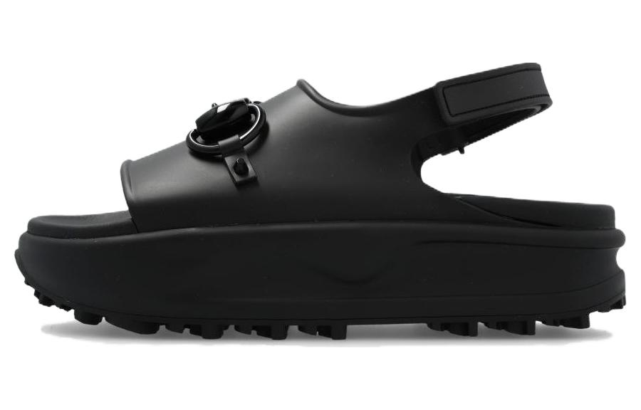 GUCCI Women's Horsebit Flatform Sandal 'Black' Women's