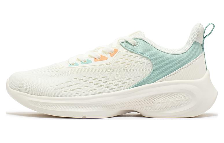 361° Anti-Slip Wear-Resistant Low-Top Running Shoes Women's White Green