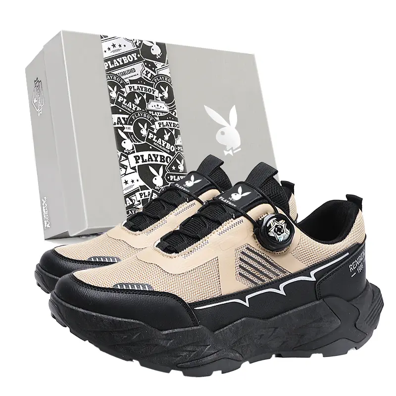 Playboy Slip Resistant, Abrasion Resistant, Breathable, Height Increasing, Lightweight Low Top Casual Shoes Men's