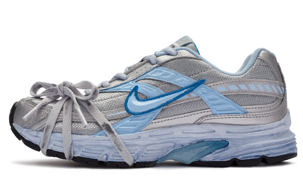 Nike Initiator Support Low Top Running Shoes Women's Gray Silver Blue
