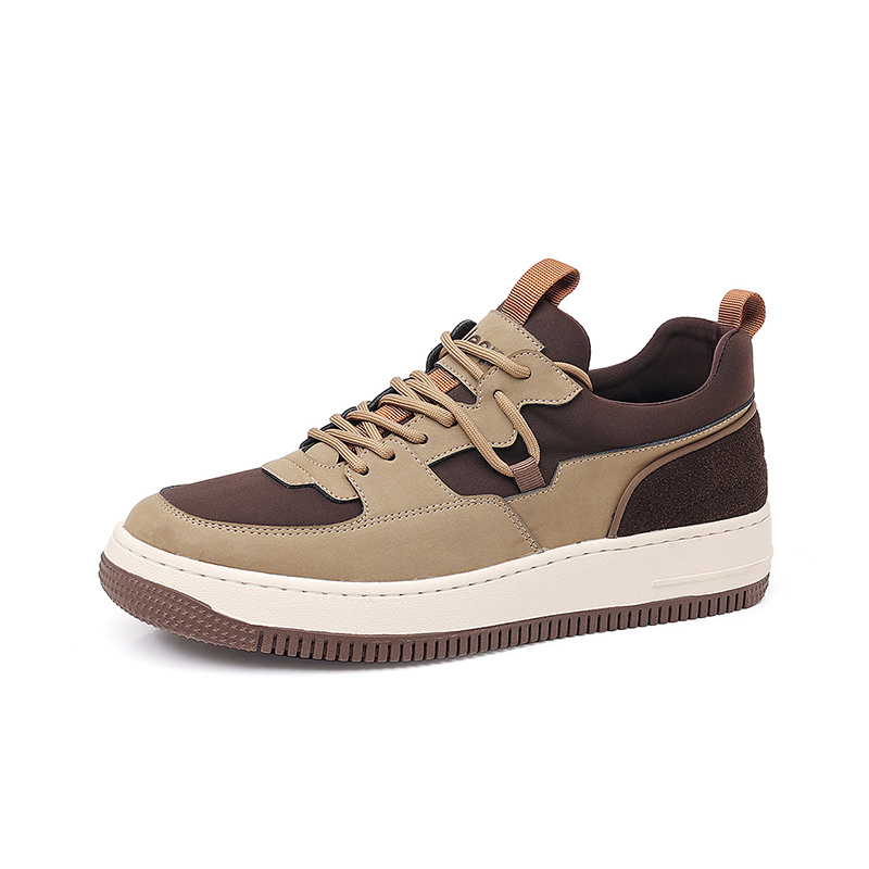 Jeep Slip-Resistant Breathable Low-Top Skateboard Shoes Men's Khaki D