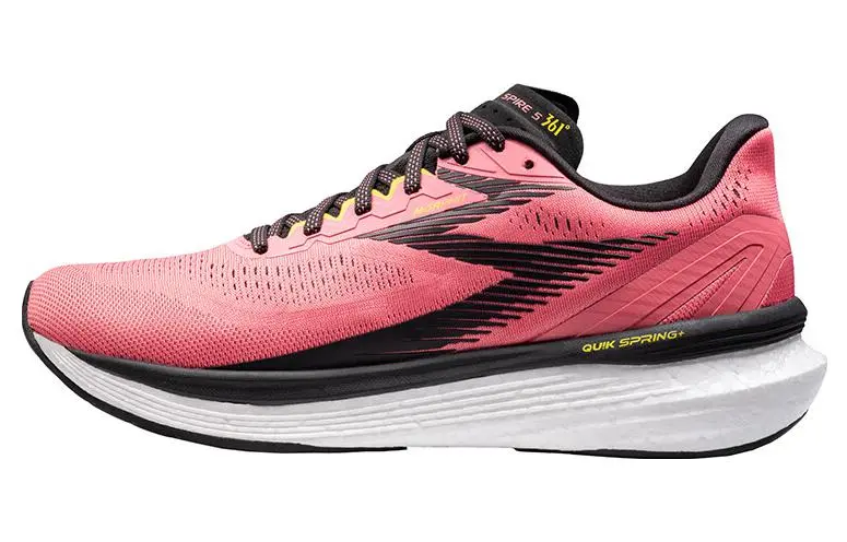 361° Spire 5 Slip Resistant, Abrasion Resistant, Lightweight Low top Running Shoes Men's Pink Black