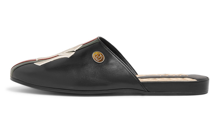 NY Yankees x GUCCI Stylish Sandal Men's Black