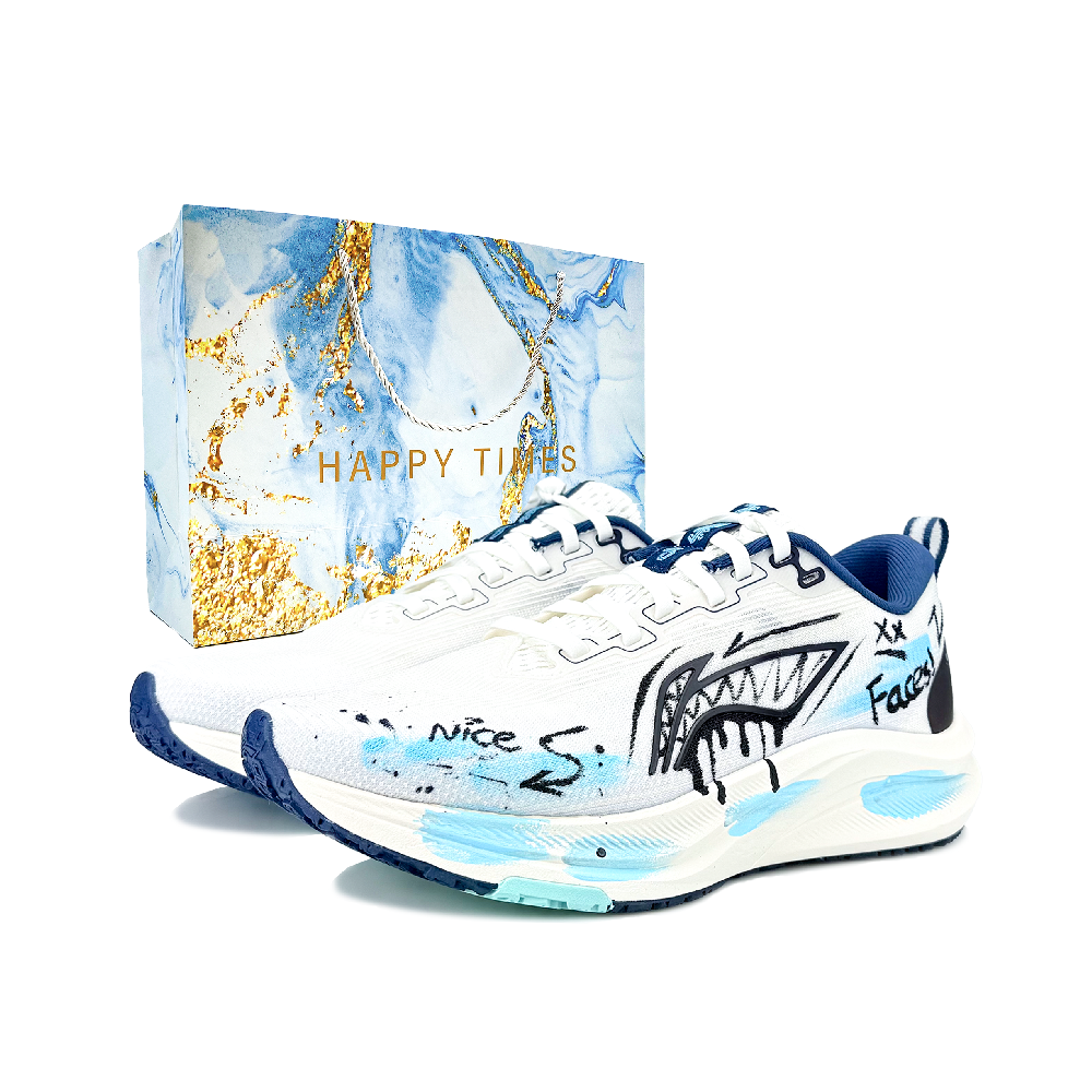 LINING Red Hare 8 Running Shoes Men's Low top Black/Blue