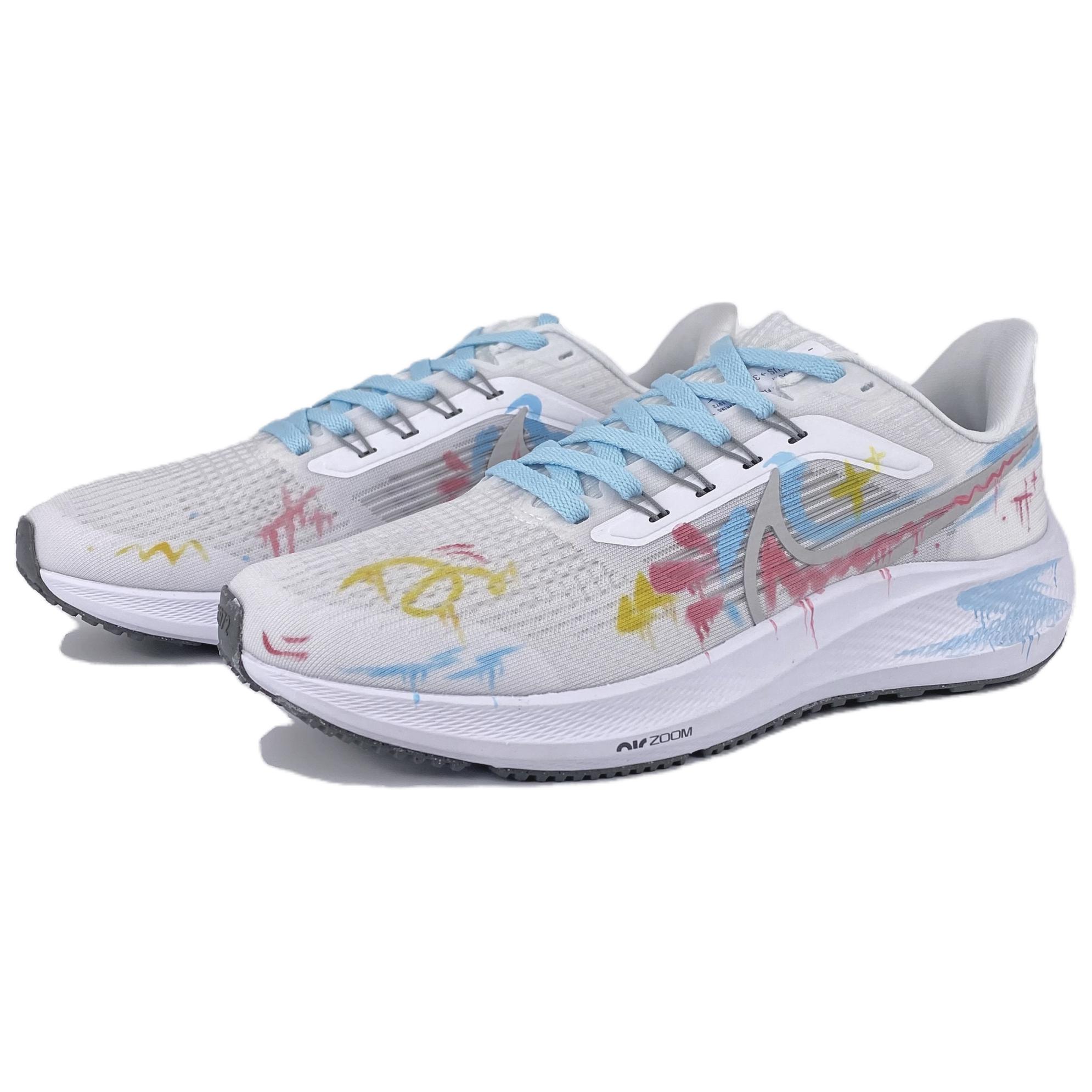 Nike Air Zoom Pegasus 39 Low-Top Casual Training Running Shoes Men's White Blue купить в интернет-магазине Yoocart с быстрой доставкой по России.