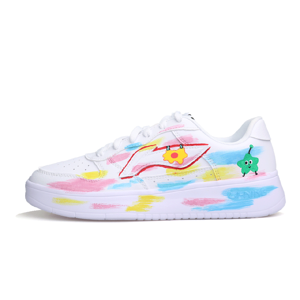 LiNing Pontoon Boats Slip Resistant, Abrasion Resistant, Lightweight Low Top Skateboard Shoes Unisex Multicolor