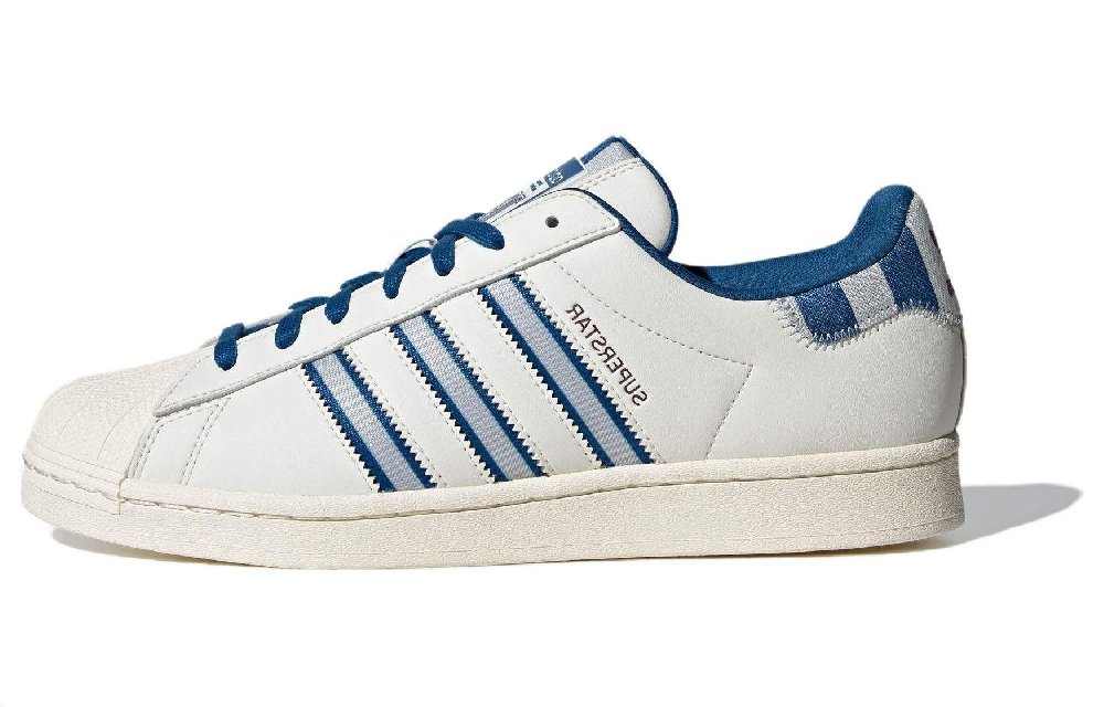 adidas originals Superstar White Blue