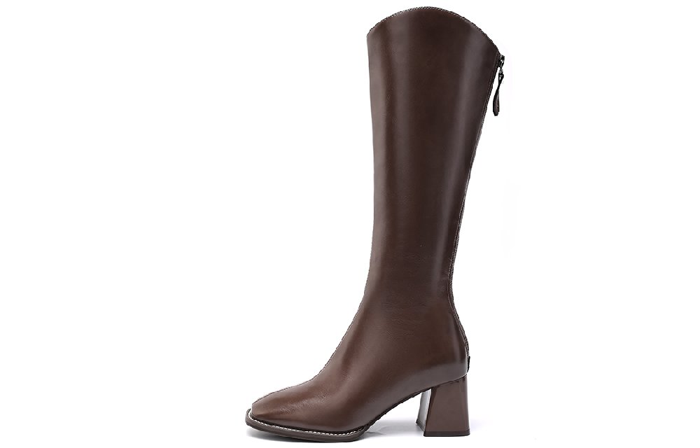 EBLAN Knee high Boots Women's Khaki