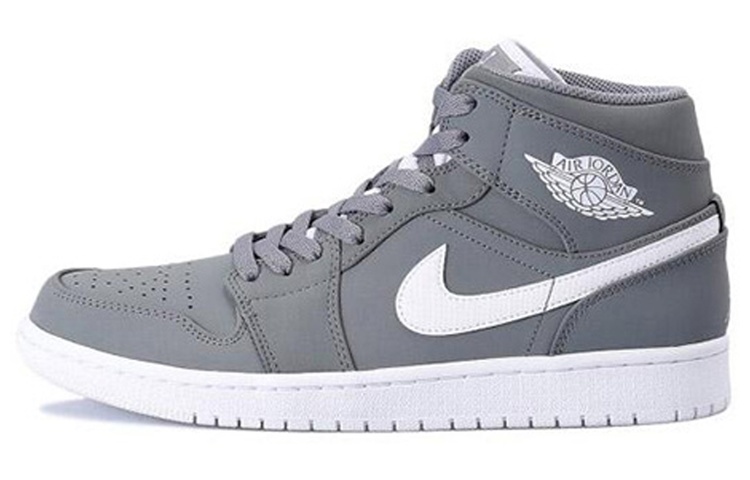 Jordan 1 Mid Cool Grey/White