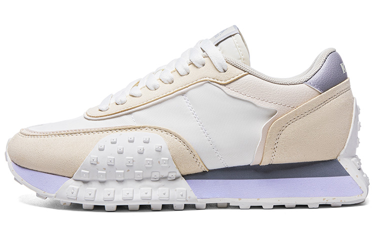 Kappa Cushioning Anti-Slip And Wear-Resistant Low-Top Casual Running Shoes Unisex White Khaki Brown Purple