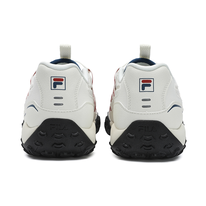 FILA Vintage Collection Abrasion Resistant Breathable Low Top Casual Shoes Women's White Red