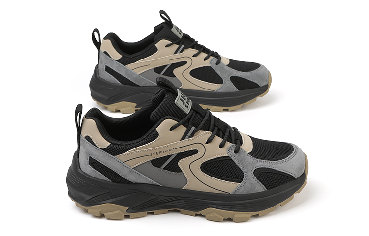 JEEP SPIRIT Breathable Low-Top Casual Shoes Men's Black