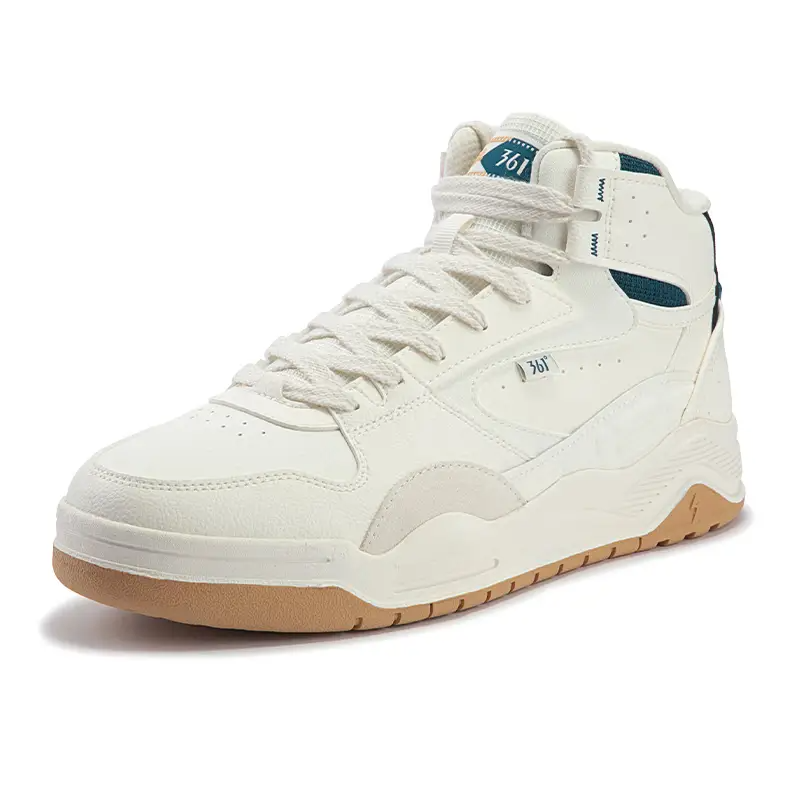361° Xingran 4 Coverage High-Top Skateboard Shoes Men's White Green купить в интернет-магазине Yoocart с быстрой доставкой по России.