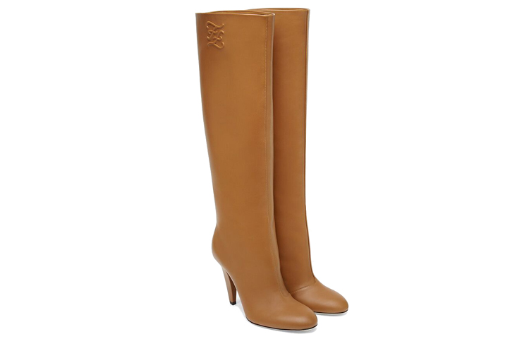 FENDI Knee High Boots 9.5cm Women's Brown купить в интернет-магазине Yoocart с быстрой доставкой по России.