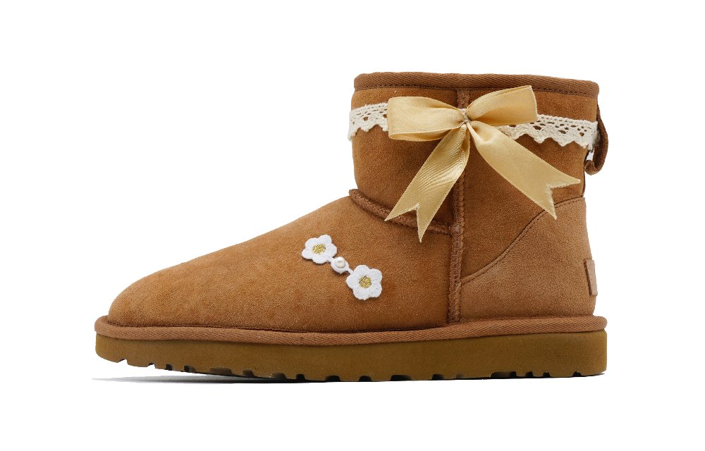 UGG CLASSIC MINI Warm Short Snow Boots Women's Dark Brown