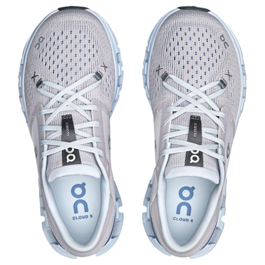 On Running Cloud X 4 Silver Chambray Women's