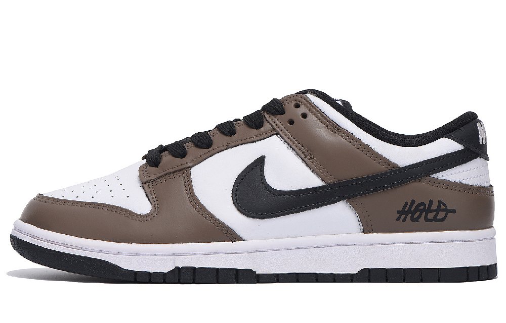 Nike Dunk Low Top Skateboard Shoes Unisex White Brown