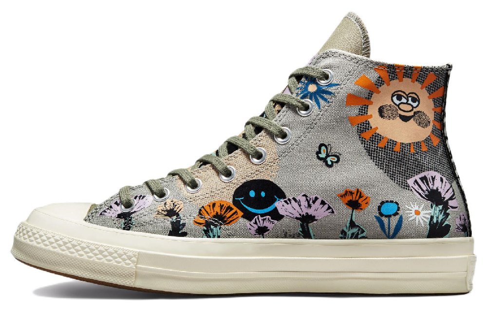 Converse Chuck Taylor All Star 70 Hi Floral Much Love Slate Egret