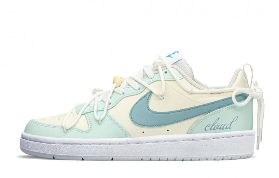 Nike Court Borough FZBB Low-Top Skateboard Shoes GS Blue White