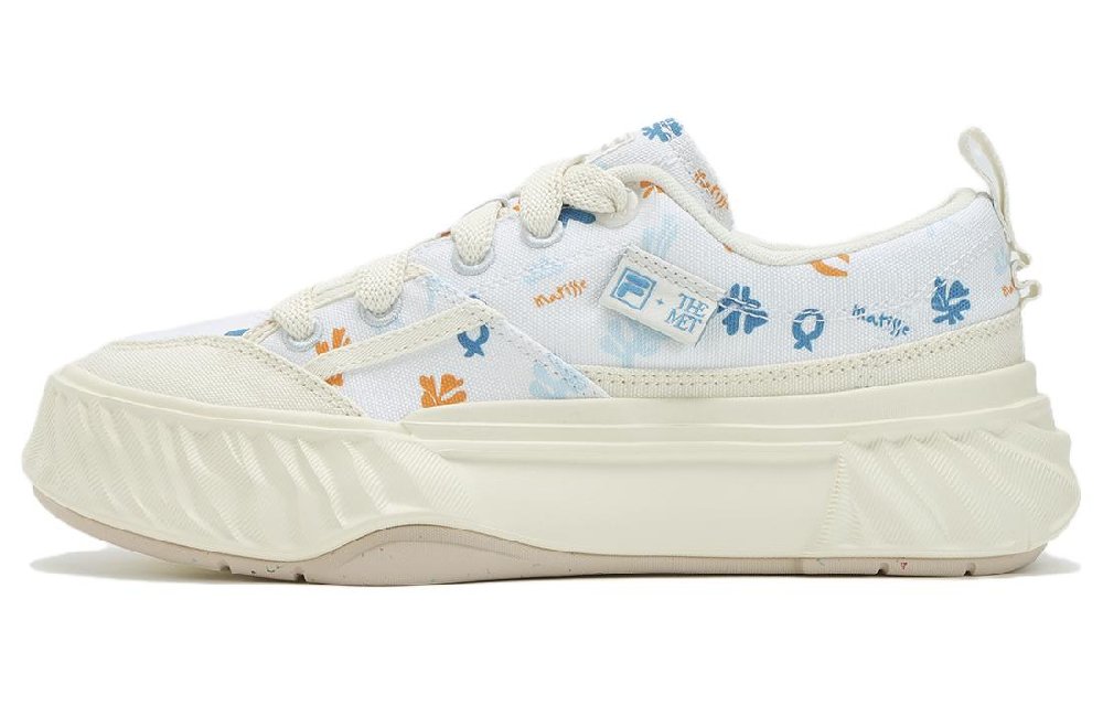FILA Fosso MATISSE Low Top Canvas Shoes Women's White Blue