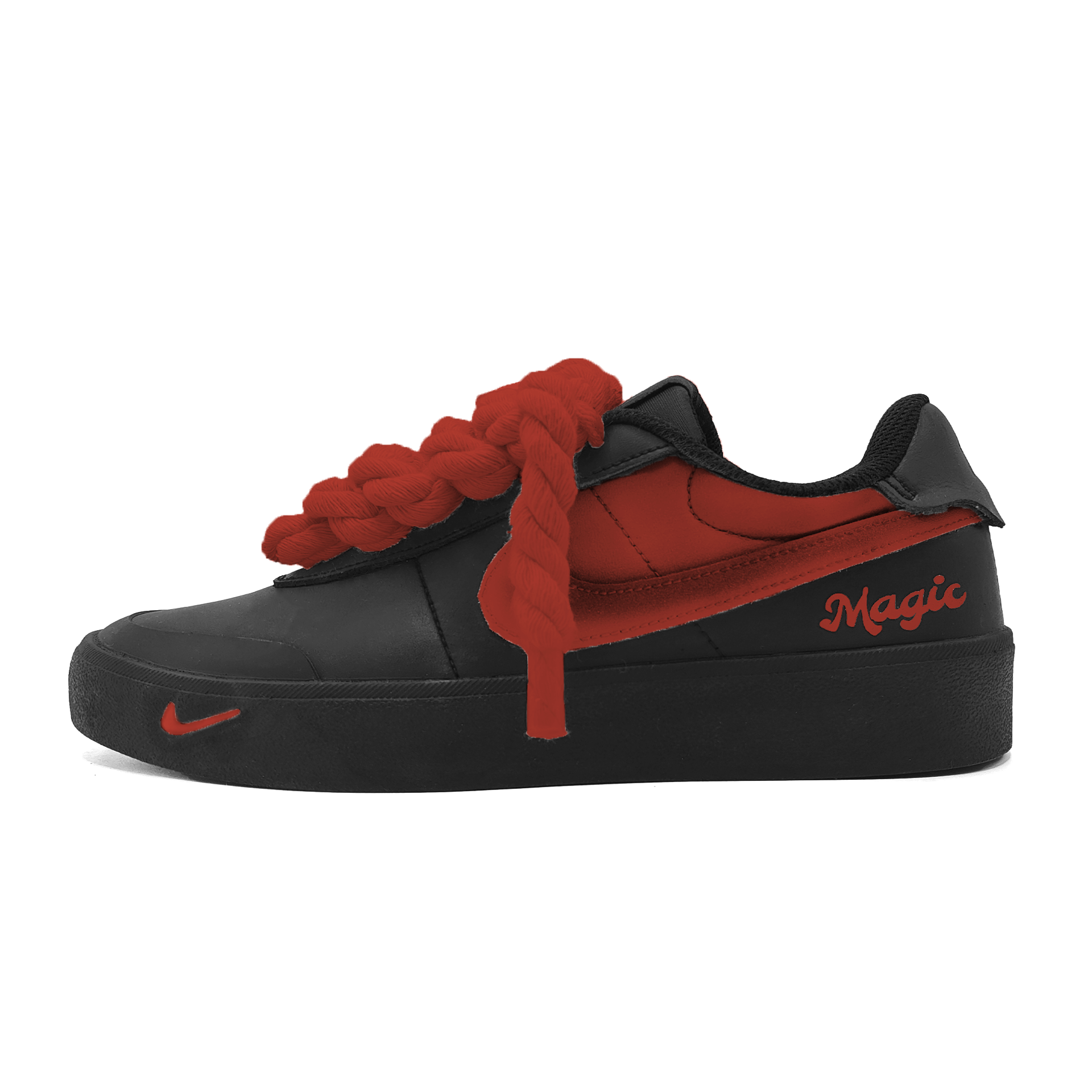 Nike Court Shot Abrasion Resistant Low top Skateboard Shoes Unisex Red