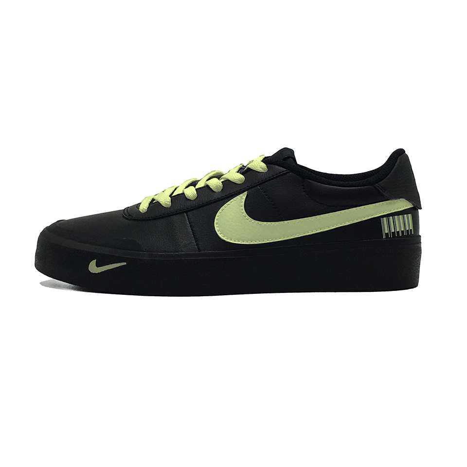 Nike Court Shot Lei Zhi Double Yellow Wear resistant And Lightweight Low Top Skateboard Shoes Unisex Light Yellow