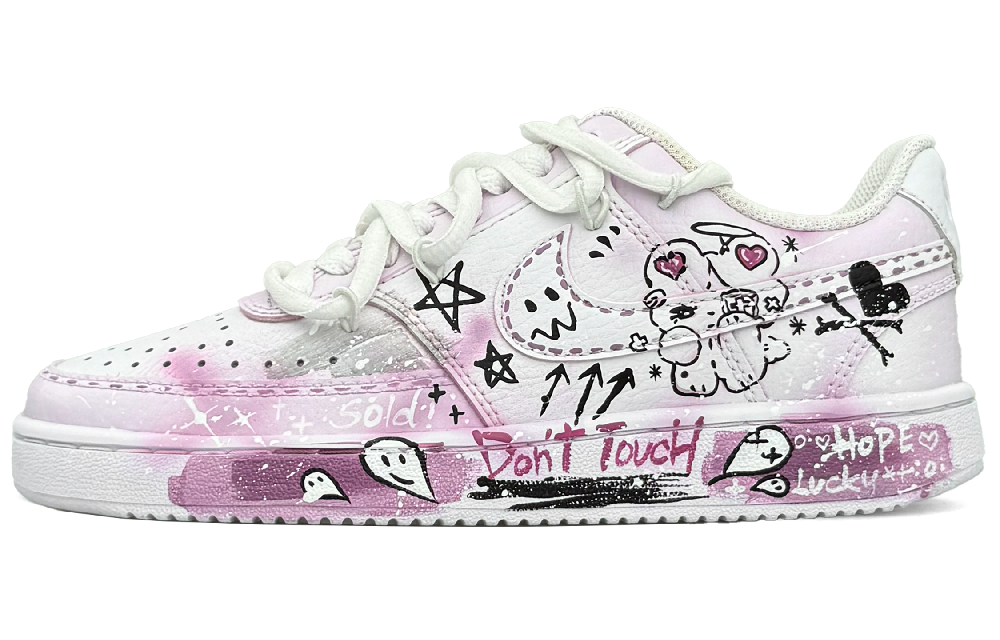 Nike Court Vision 1 Low-Top Skateboard Shoes Women's White