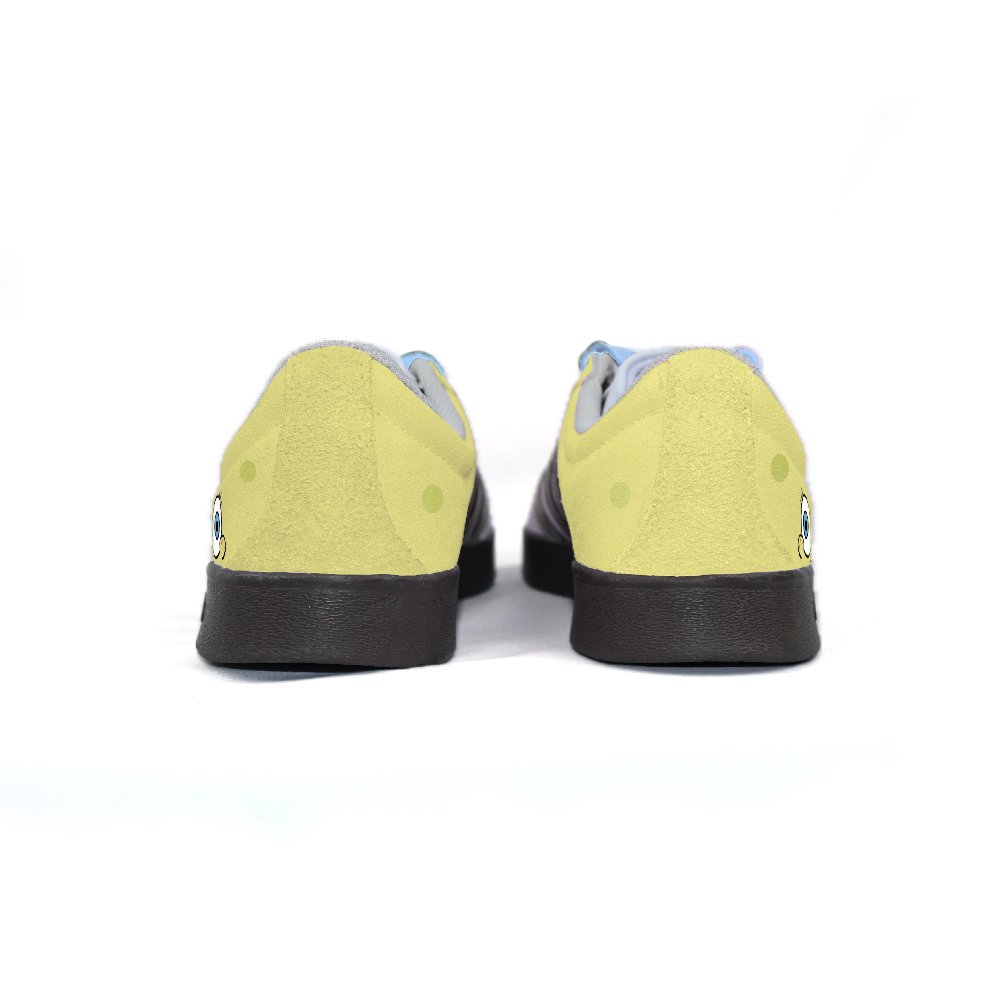 Adidas Neo VL Court 2.0 Slip-Resistant Cushioning Wear-Resistant Low-Top Skateboard Shoes Unisex Yellow Brown Blue
