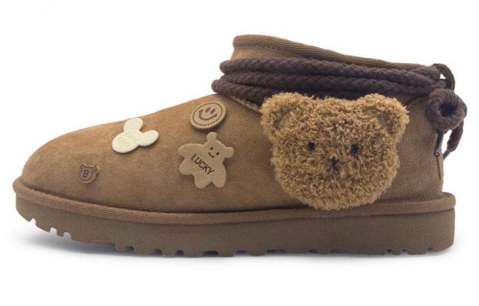 UGG CLASSIC ULTRA MINI Ankle-Length Snow Boots Women's Chestnut