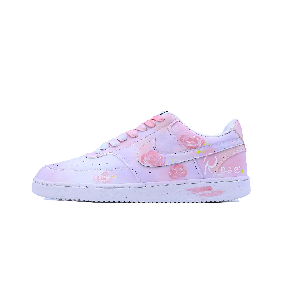 Nike Court Vision 1 Skateboard Shoes Unisex Low Top White