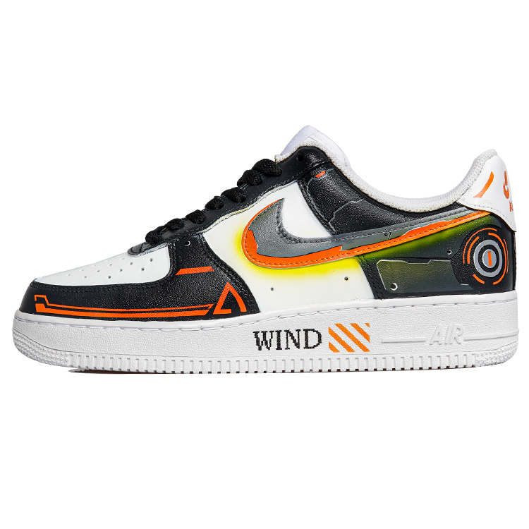 Nike Air Force 1 Low Low-Top Skateboard Shoes Men's Neon Yellow