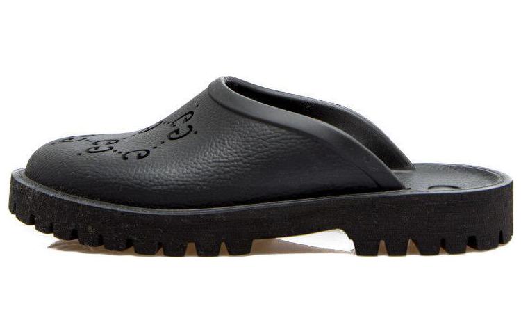 GUCCI Slip On Sandal 'Cut Out Monogram Black'