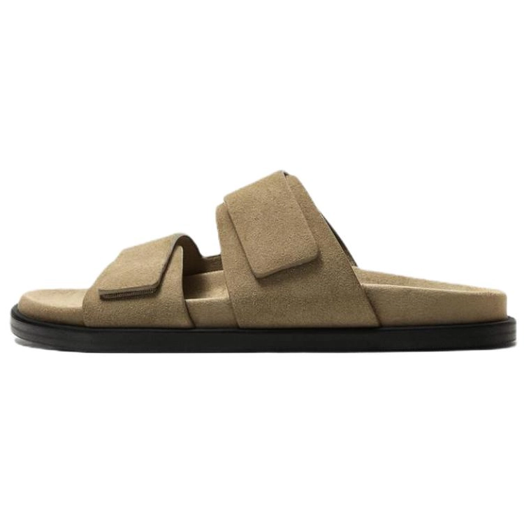 ZARA Abrasion Resistant Slide Slippers Men's Brown