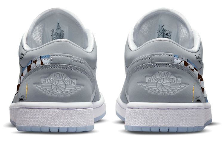 Jordan Air Jordan 1 Vintage Basketball Shoes Women's Low Top White/Gray купить в интернет-магазине Yoocart с быстрой доставкой по России.