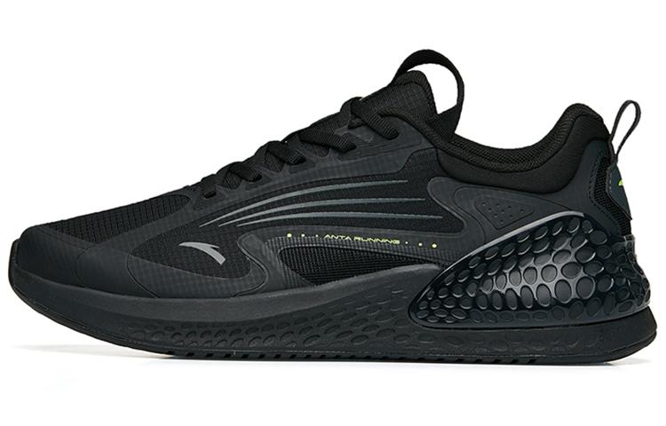 Anta C37+ Cushioned Anti Slip Wear Resistant Breathable Lightweight Low Top Casual Running Shoes Men's Black