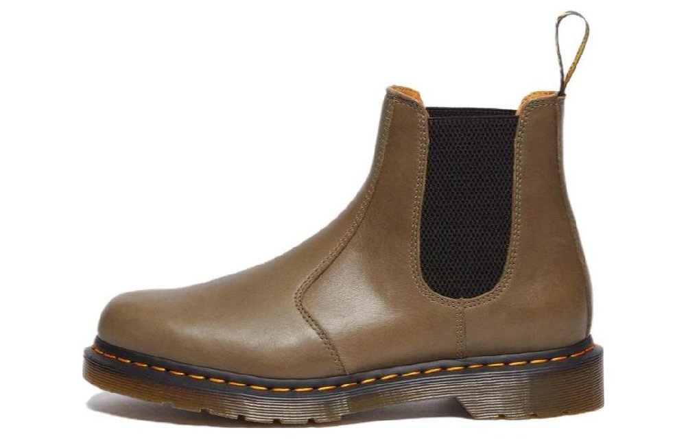 Dr.Martens 2976 Carrara Leather Chelsea Boots 'Olive'