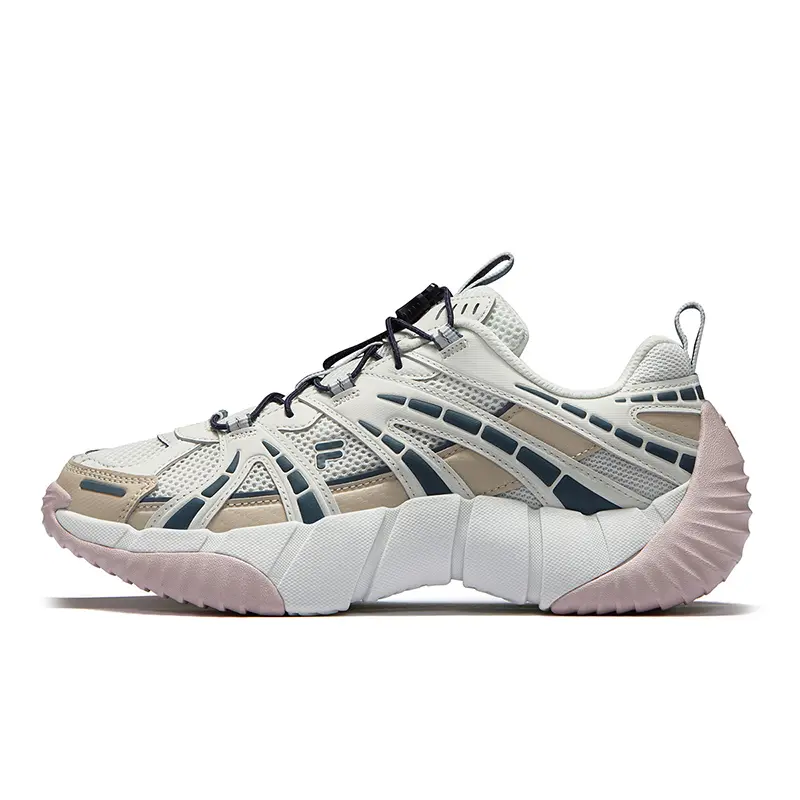 FILA FUSION BONE II Spinal Bone Shoe 2nd Generation Low Top Casual Shoes Women's Gray White