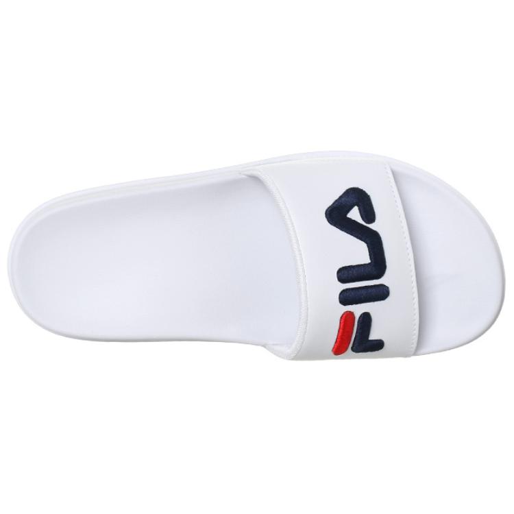 FILA DRIFTER Slip-Resistant Odor-Resistant Slide Slippers Unisex White