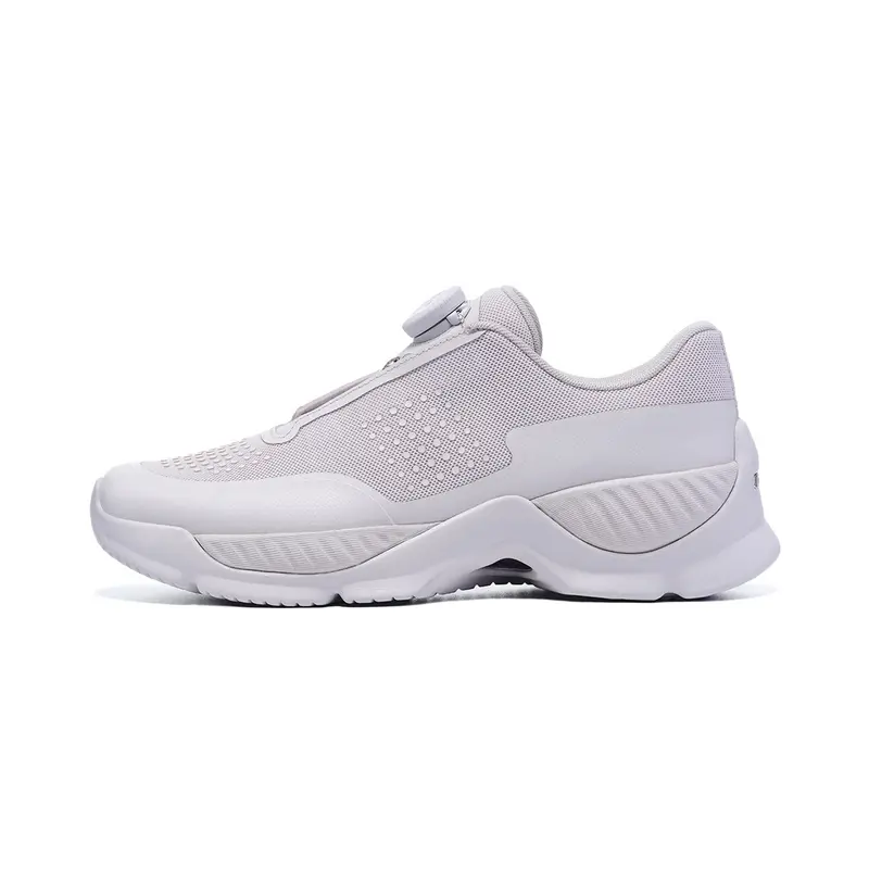 LI NING 1990 Commuter Series Abrasion Resistant Breathable Low Top Casual Shoes Women's Coffee & Tea Red