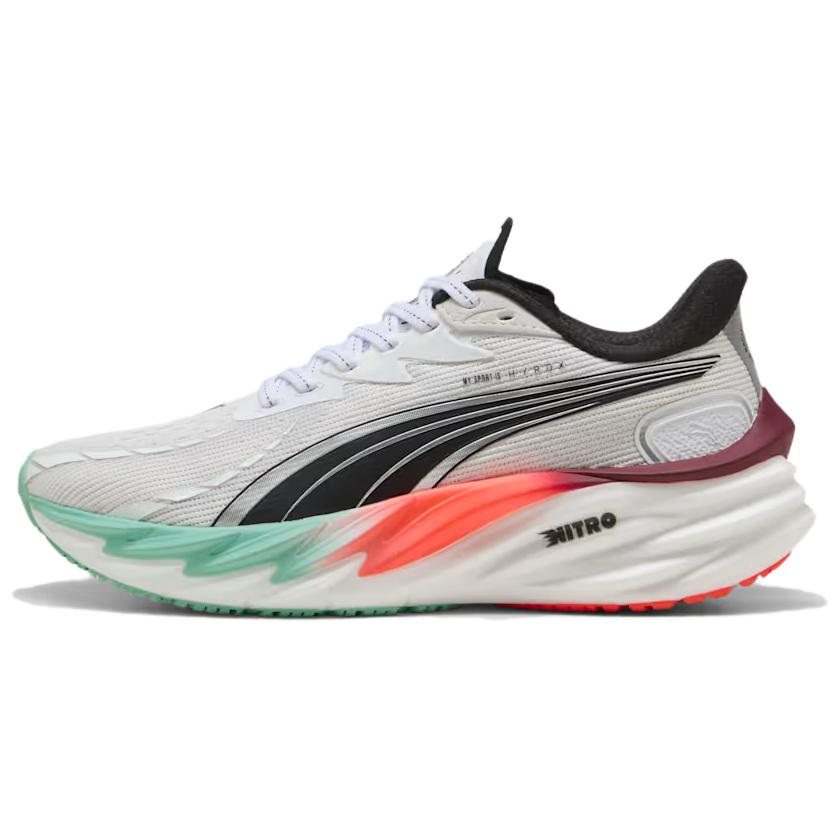 PUMA Breathable Running Shoes Unisex White Black