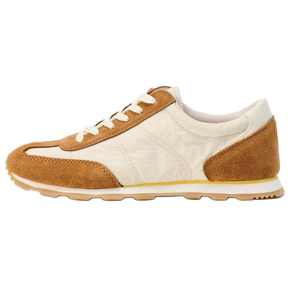 ZARA Low Top Casual Shoes Women's Brown Yellow
