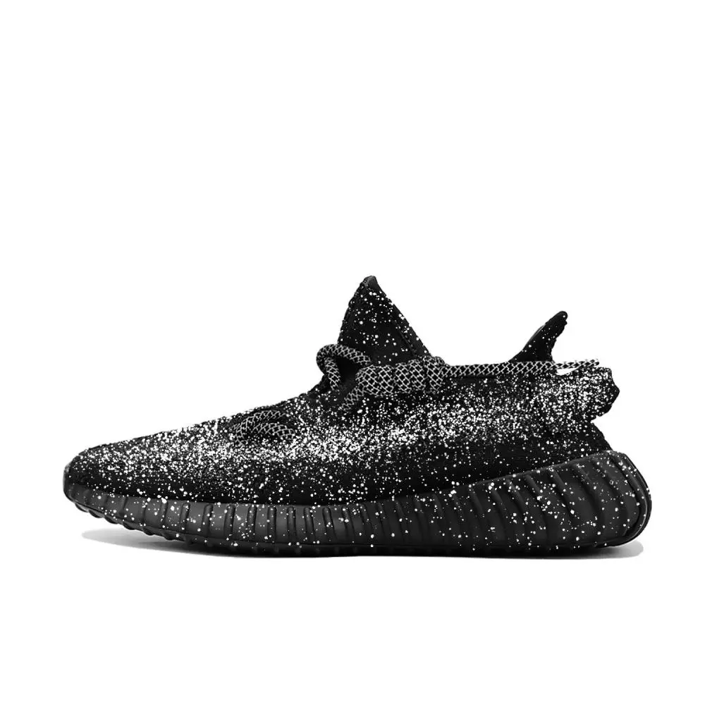 Adidas Originals Yeezy Boost 350 V2 Baby's Breath Universe Abrasion Resistant Low top Casual Shoes Unisex Silver